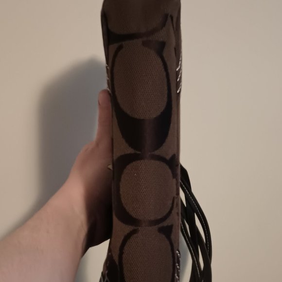 Coach Signature Canvas Hobo Bag Very Nice Condition 11072 - Picture 5 of 8